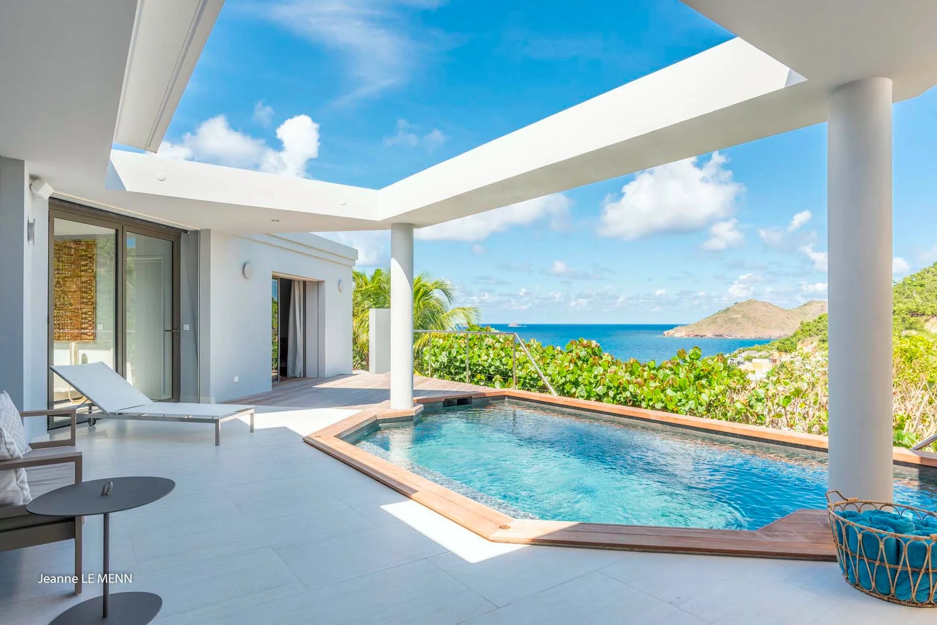 Bird - pool ocean view at Villa Magic Bird in St Barts - St Barts luxury vacation rental