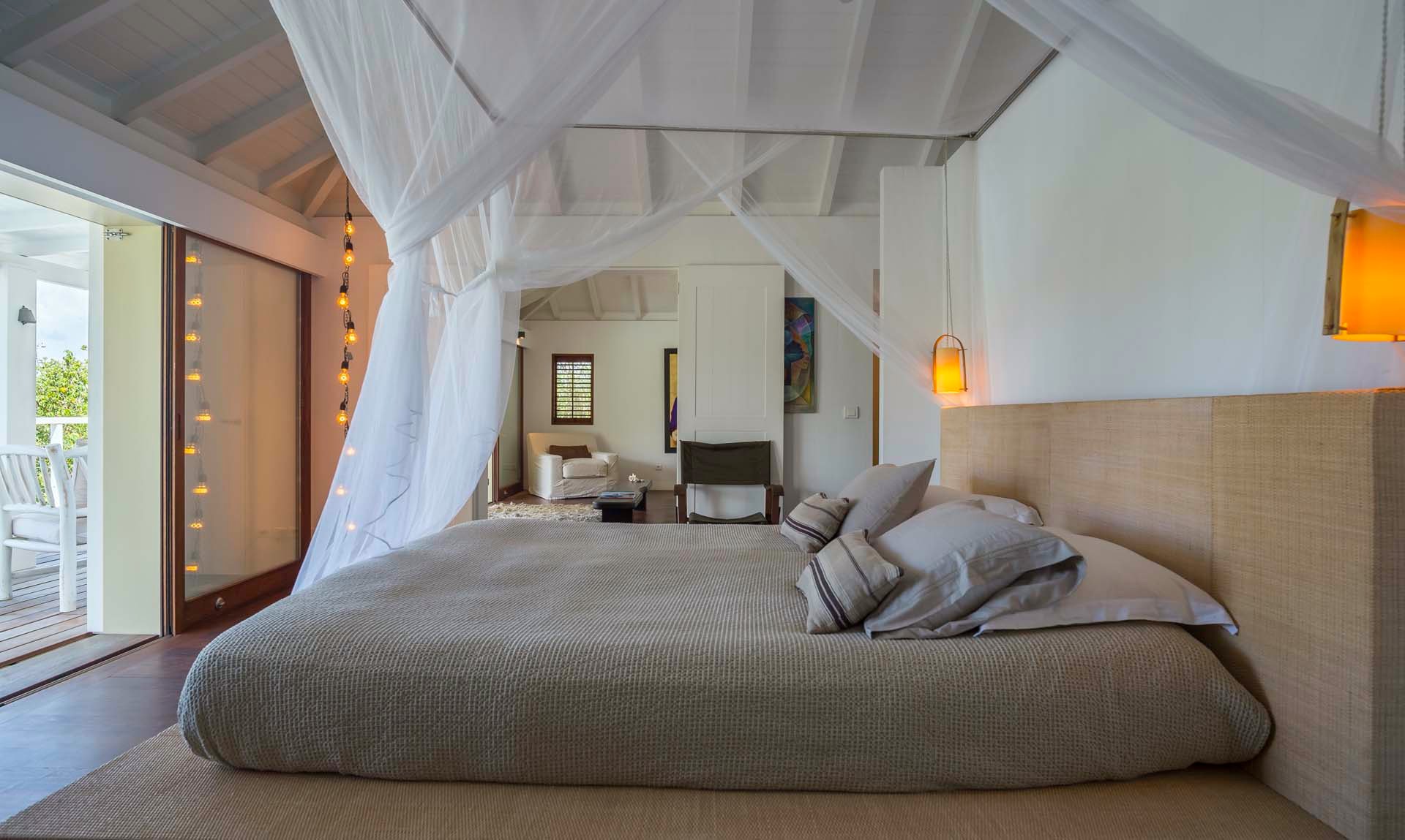 bedroom 1 living view - by J at Villa Teora