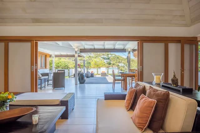 living pool - by J at Villa Anakao in St. Jean - St. Barth Villa Rental