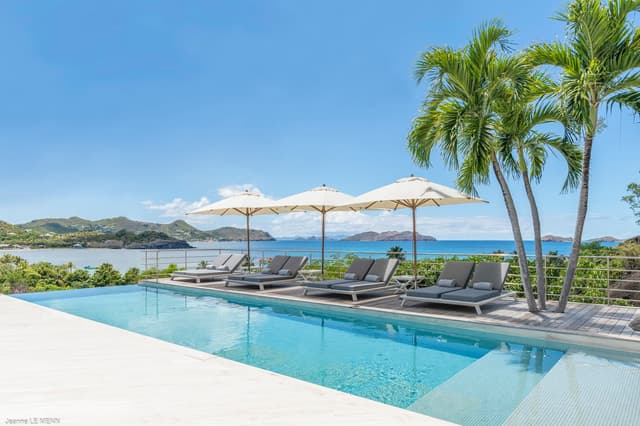 pool at Villa Avenstar in Lorient - St. Barth Villa Rental