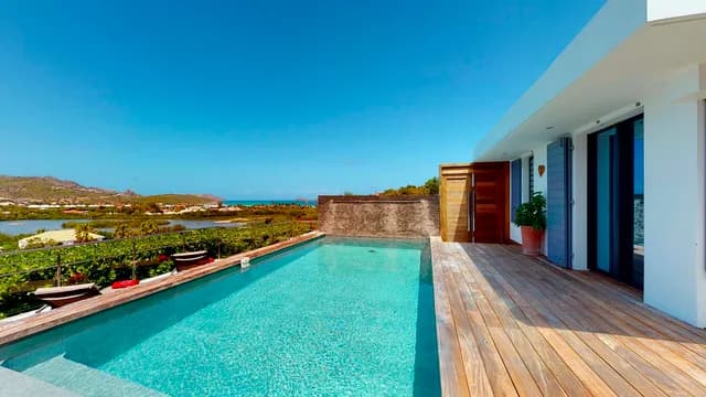and Sun - pool ocean view at Villa Fun and Sun in St. Jean - St. Barth Villa Rental