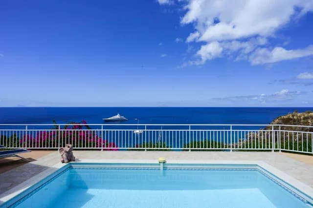 Galets pool ocean view at Villa Grands Galets in Lurin - St Barts luxury vacation rental
