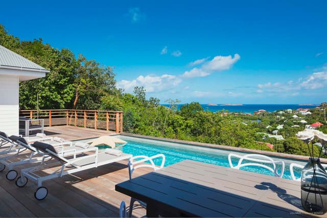 pool ocean view at Villa MMK