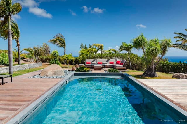 pool ocean view at Villa Pajoma