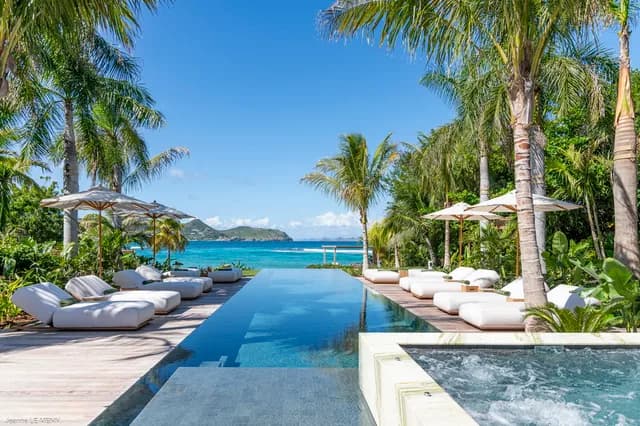 pool at Villa Palm Beach in Lorient - St Barts luxury vacation rental