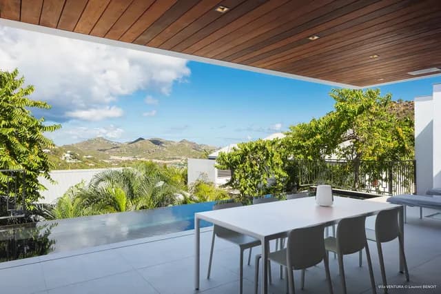 terrace at Villa Ventura in Lurin - St Barts luxury vacation rental