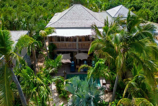 Banana - Arial view at Villa Wild Banana