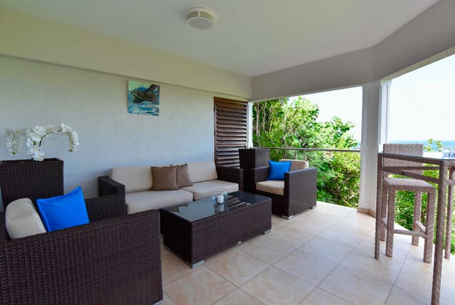 coeur du Rocher - Bedroom 3 Terrace at Villa Au Coeur du Rocher