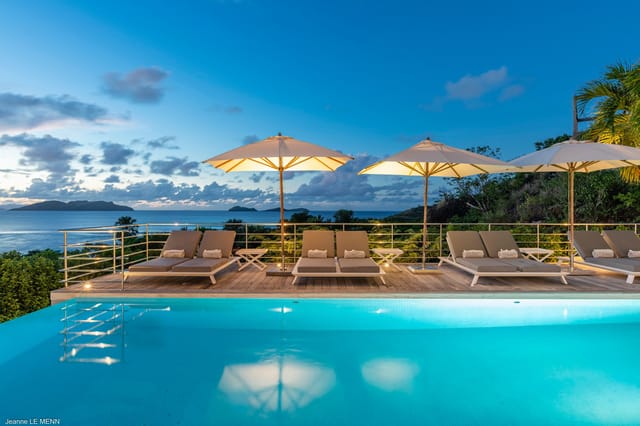 pool at Villa Avenstar in St Barts - St. Barts Villa Rental