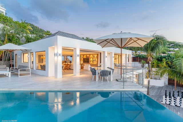 terrace at Villa Avenstar in St Barts - St. Barts Villa Rental