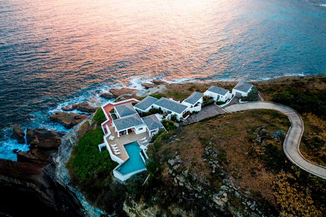 au Vent - aerial at Villa Cap au Vent