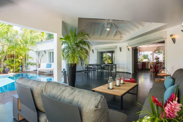 terrace at Villa Carmen in St Barts - St Barts luxury vacation rental