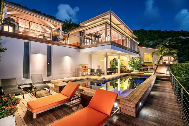 pool at Villa Casa Roc