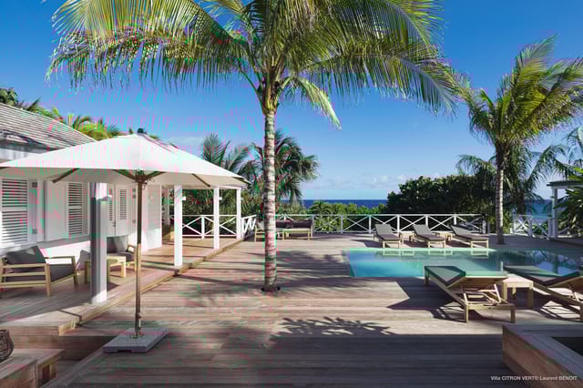 pool at Villa Citron Vert in St Barts - St. Barts Villa Rental