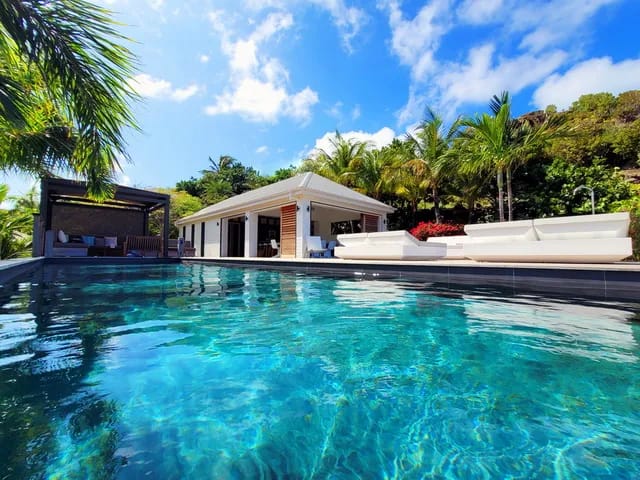 pool at Villa Coco Rock in St Barts - St. Barth Villa Rental