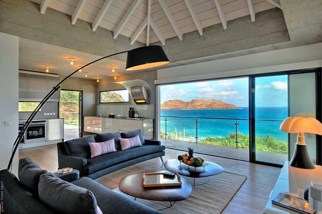 Living Room Ocean View at Villa Eranos