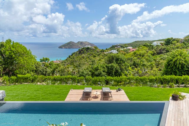 Pool view at Villa Eva