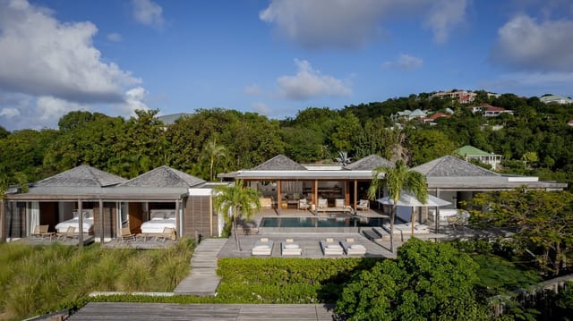 aerial at Villa Floating Garden