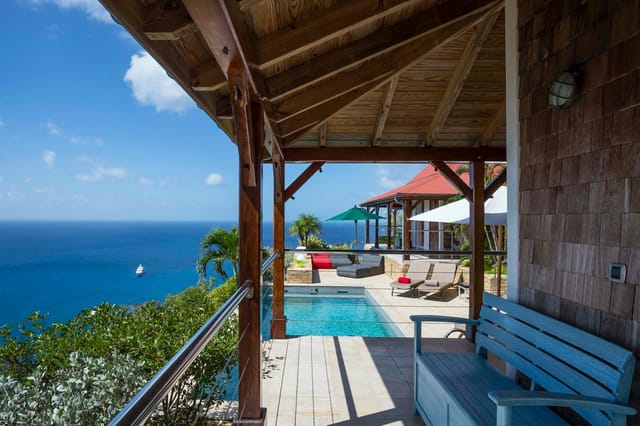 bedroom 01 terrace - by J at Villa Hurakan