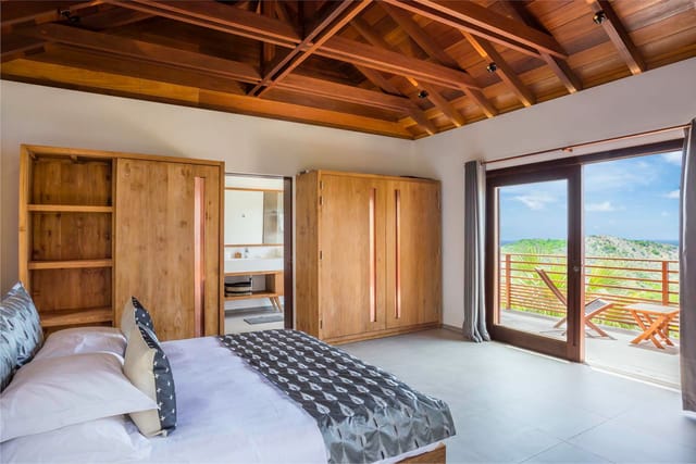 Danse du Soleil bedroom 1 ocean view - by J at Villa La Danse du Soleil
