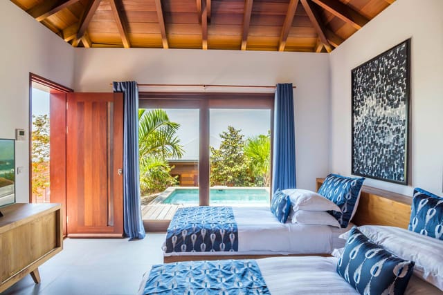 Danse du Soleil bedroom 5 pool view - by J at Villa La Danse du Soleil