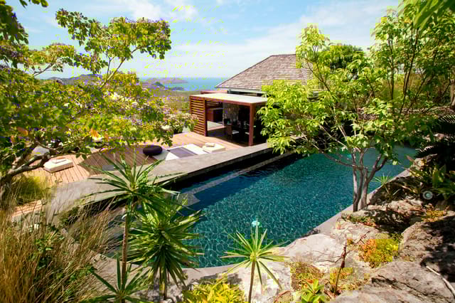 Manoir de Lurin pool area ocean view at Villa Le Manoir de Lurin