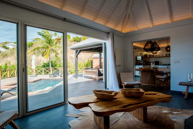 living terrace pool at Villa Mademoiselle