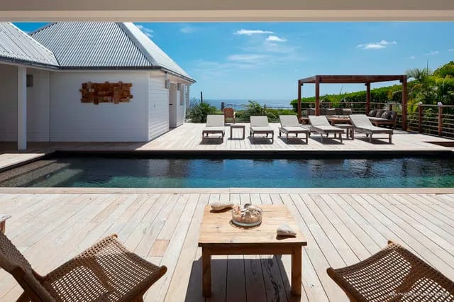 pool ocean view at Villa Pastels in St Barts - St Barts luxury vacation rental
