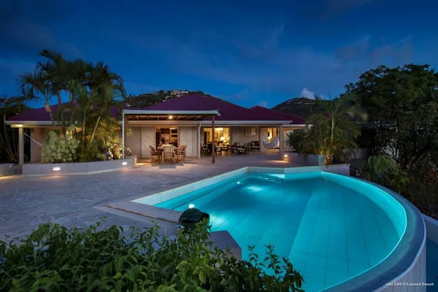 pool at Villa SAS in St Barts - St. Barts Villa Rental