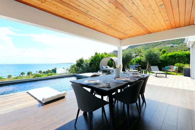 Chato Outside dining 1 at Villa Ti Chato