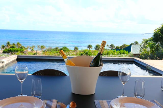 Chato Outside dining at Villa Ti Chato