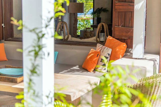 Rock - Outside Living at Villa Ti Rock