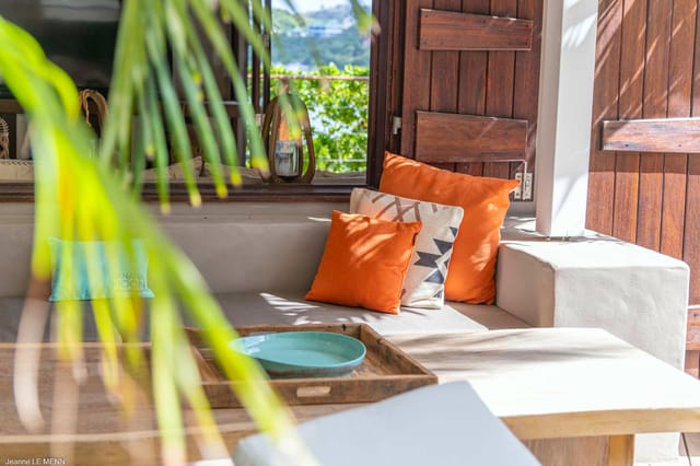 Rock - Outside Living at Villa Ti Rock