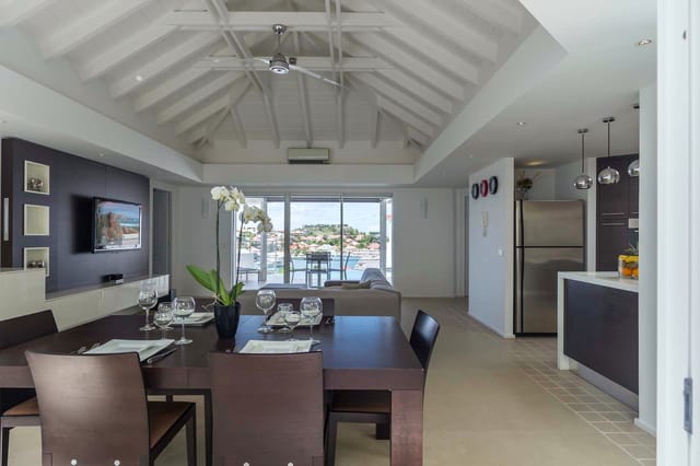 inside dinning living - by J at Villa Wastra