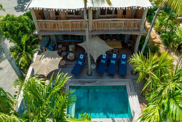 Banana - Arial view at Villa Wild Banana